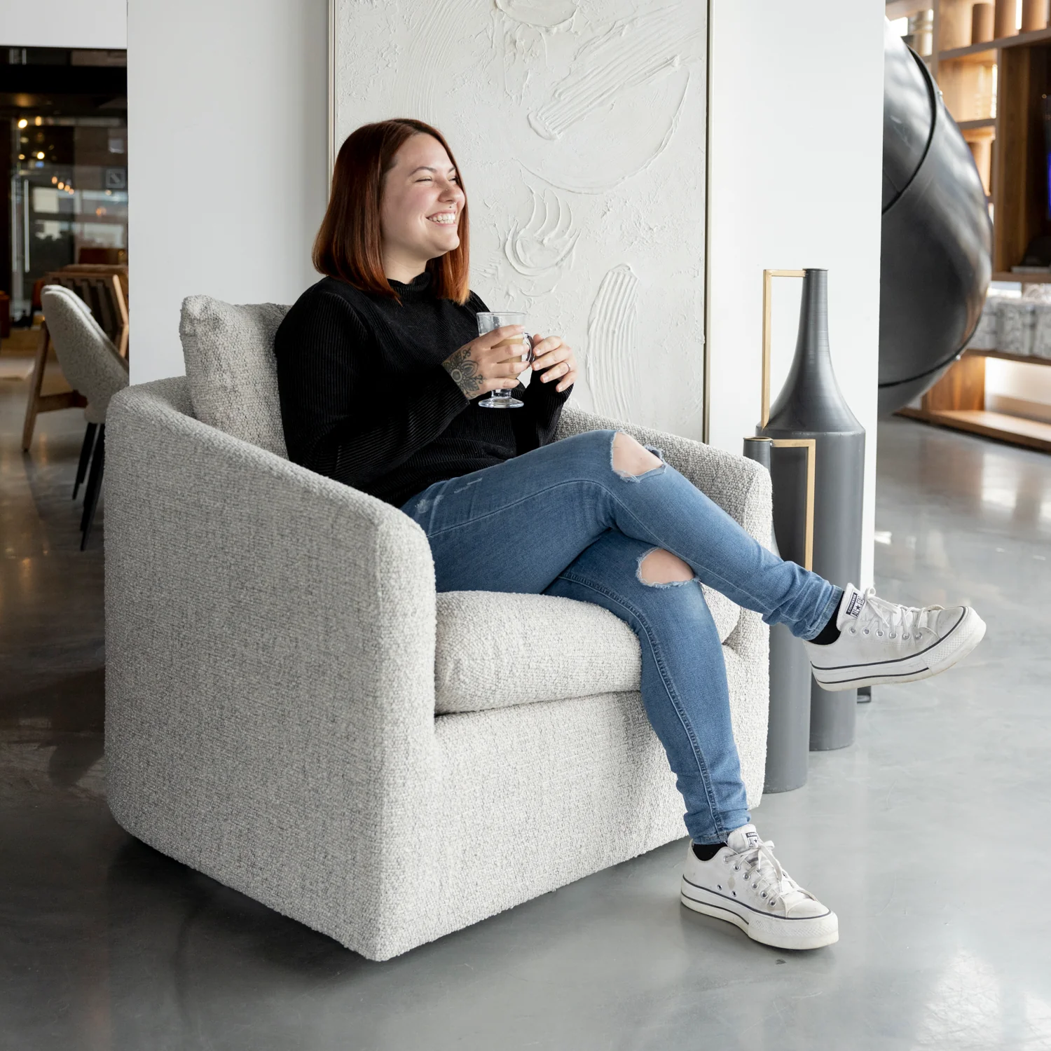 Fauteuil pivotant - Walter - Image 3
