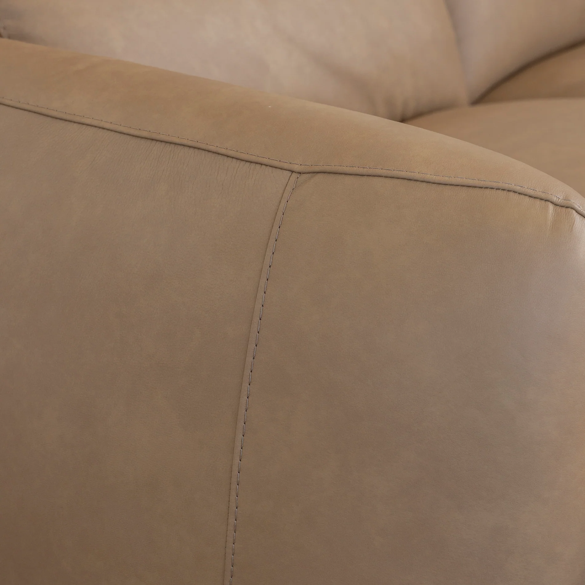 Sectionnel inclinable en cuir café - Austin - Image 6