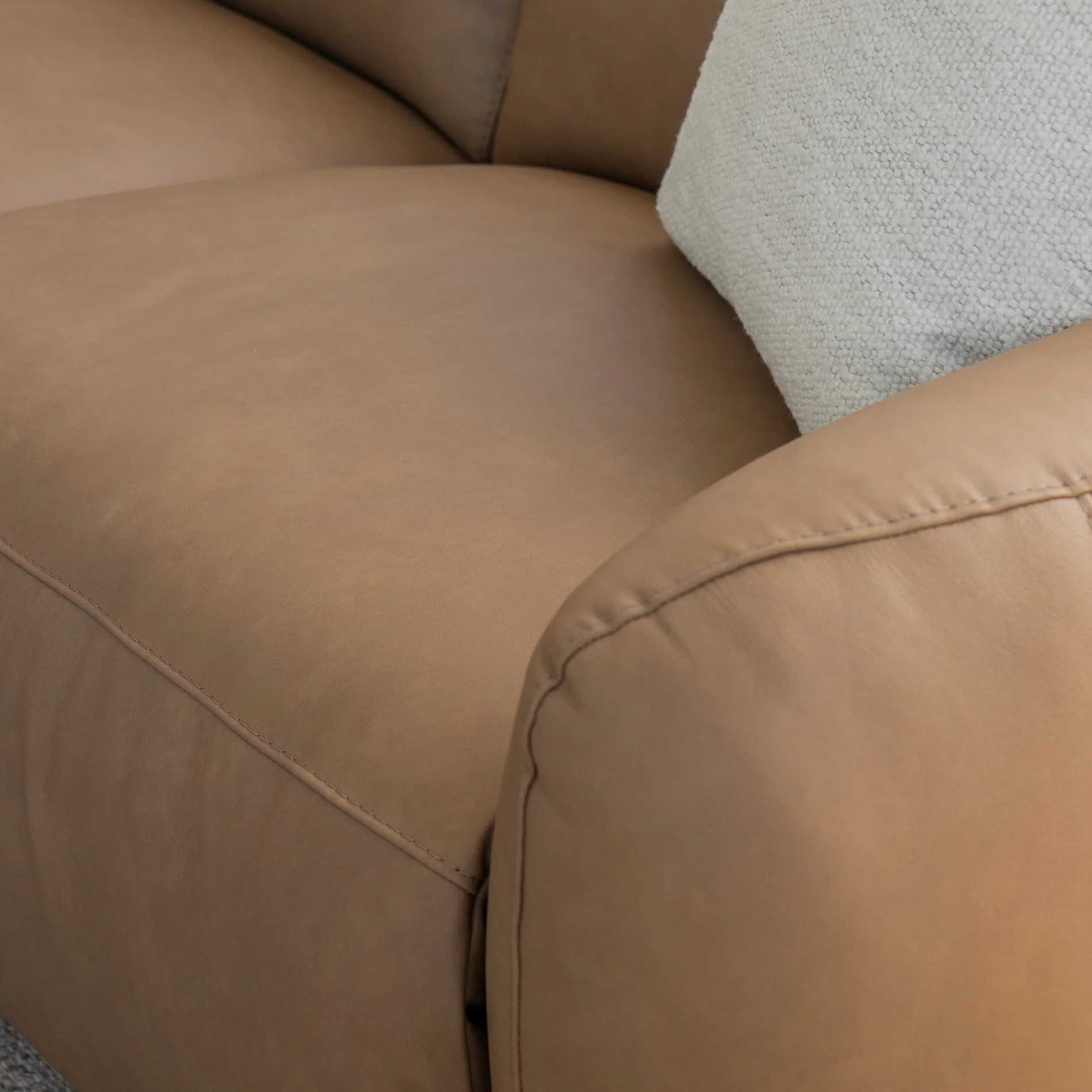 Sectionnel inclinable en cuir café - Austin - Image 8
