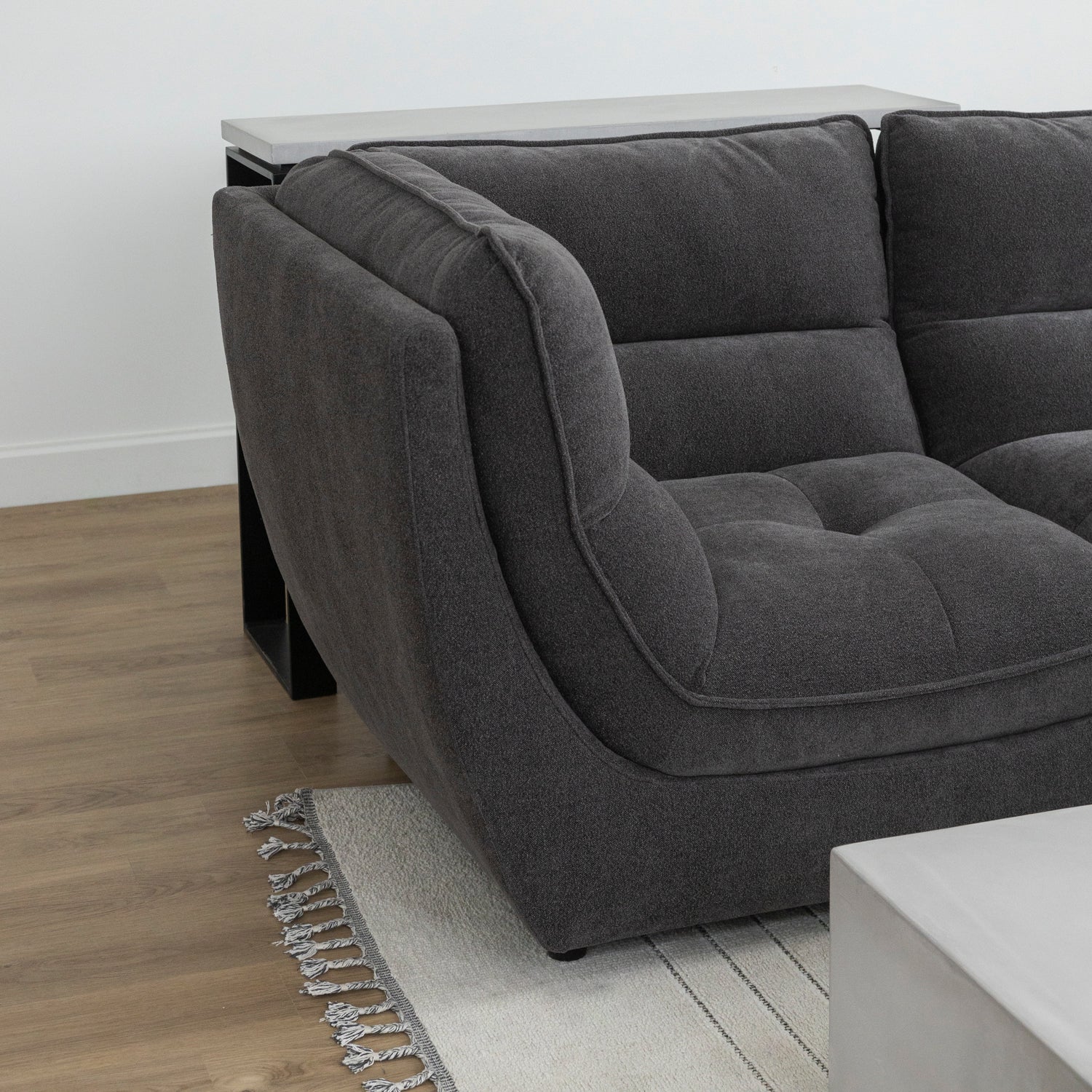 Modulaire en tissu charbon - Delano - Image 8