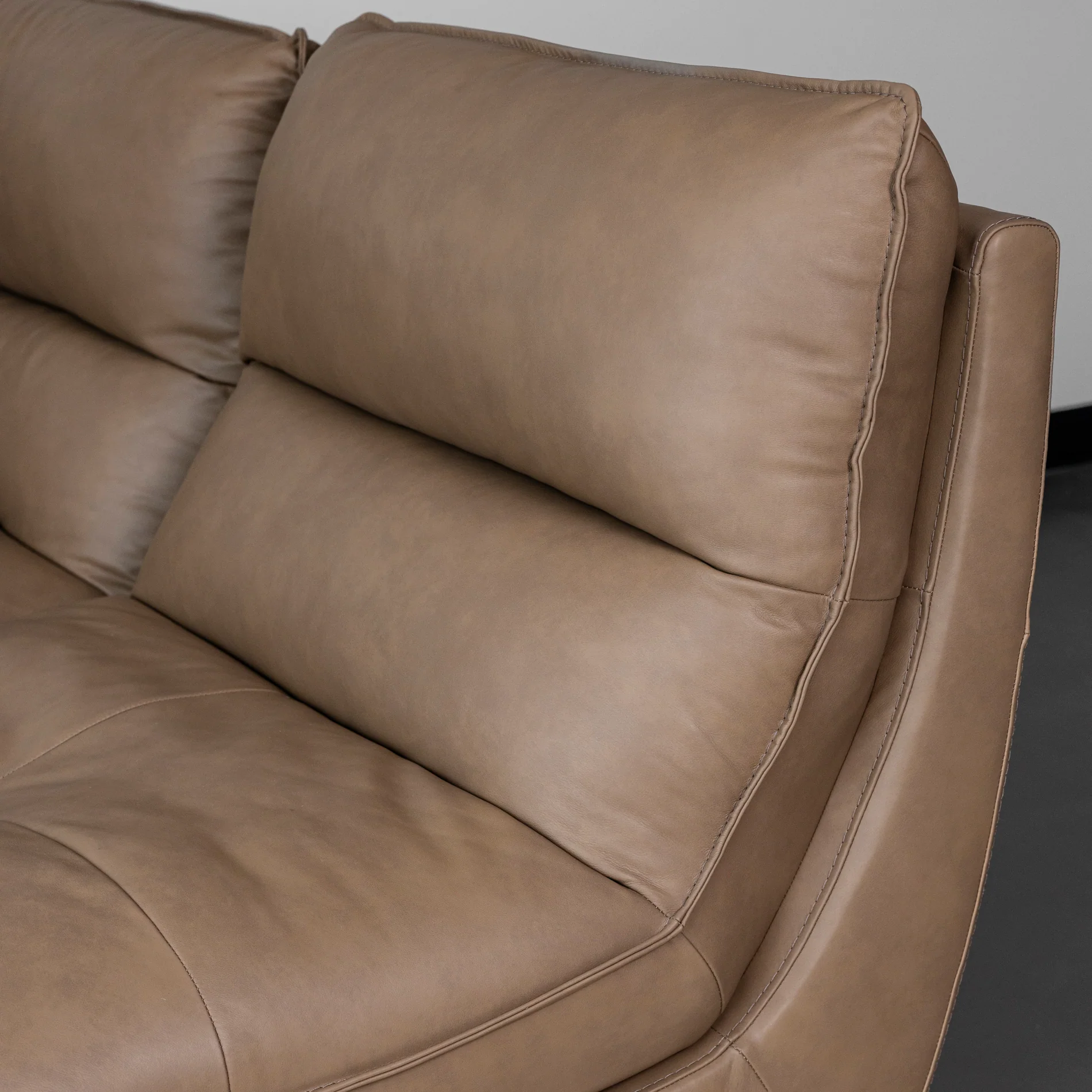 Modulaire en cuir café - Delano - Image 6