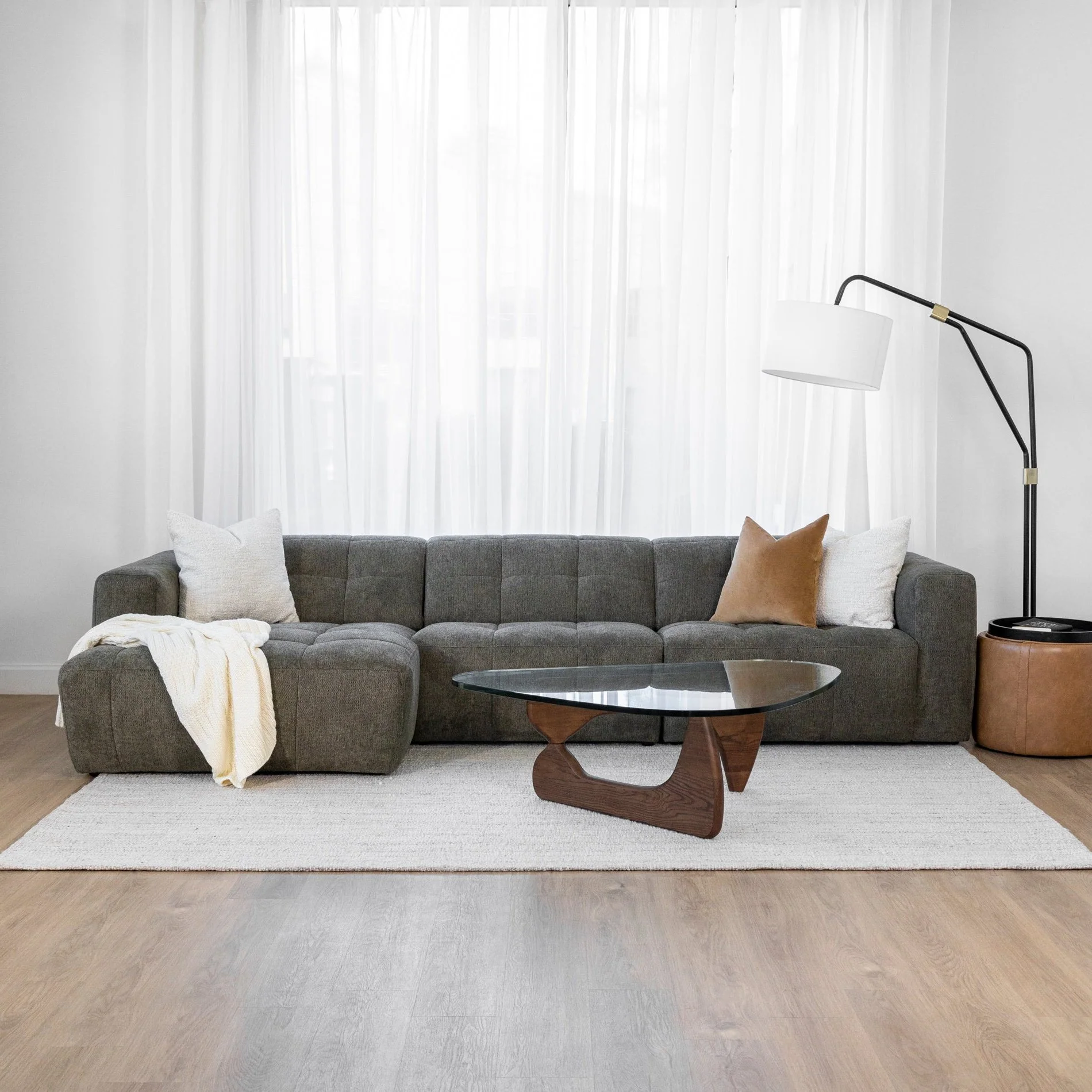 Modulaire en tissu toundra - Emma - Image 10