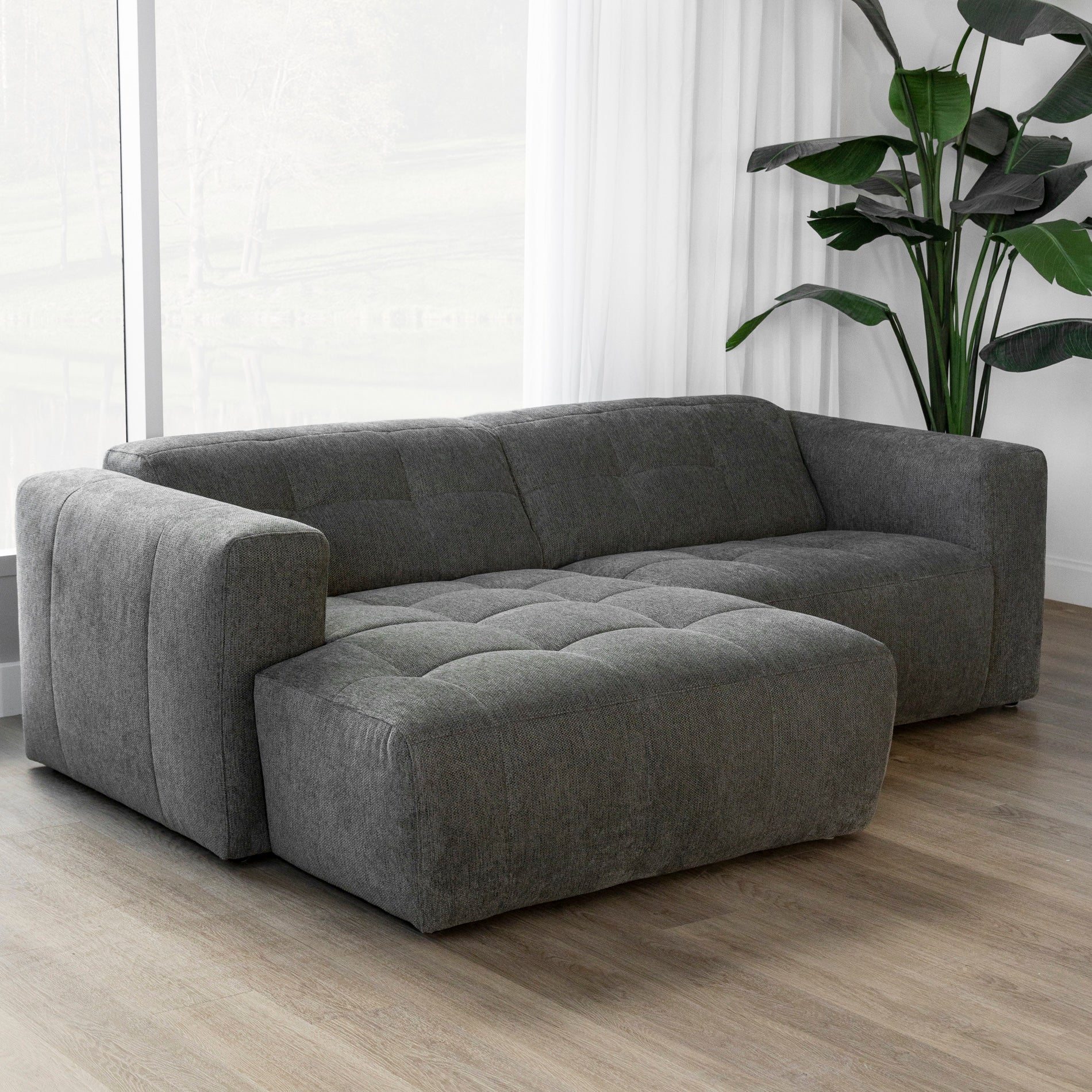 Modulaire en tissu toundra - Emma - Image 11