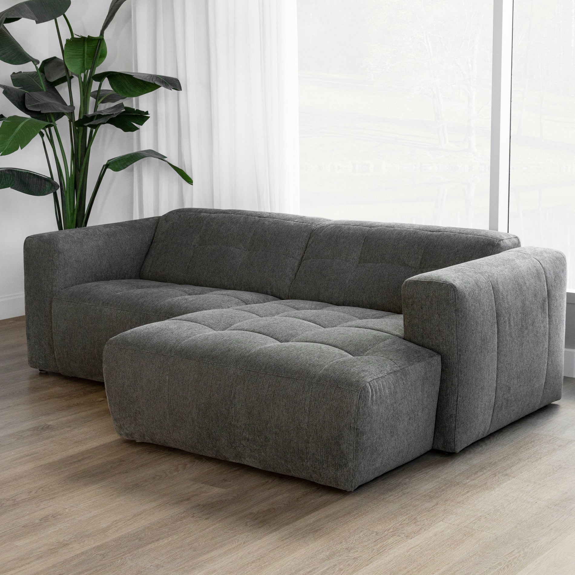 Modulaire en tissu toundra - Emma - Image 7