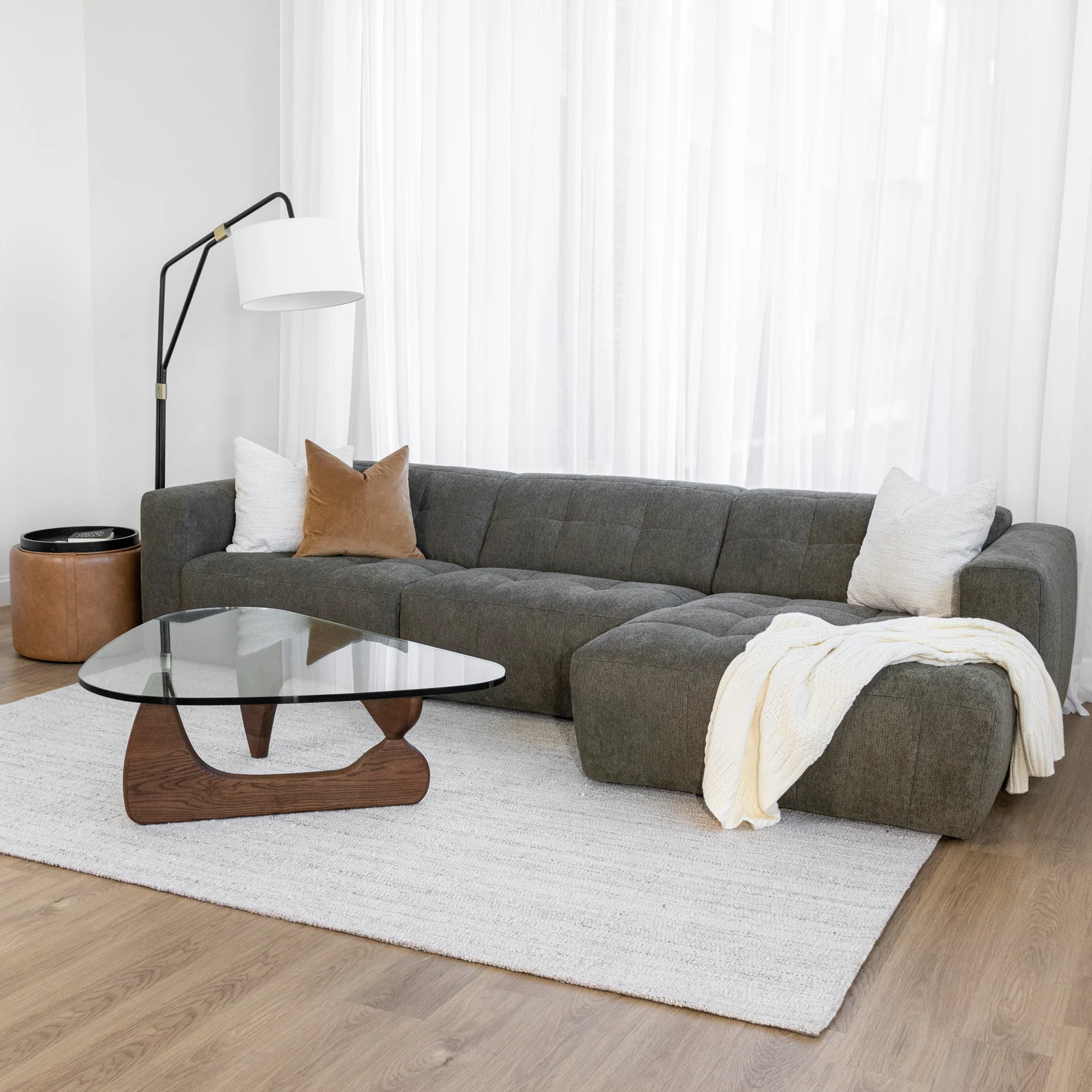 Modulaire en tissu toundra - Emma - Image 9