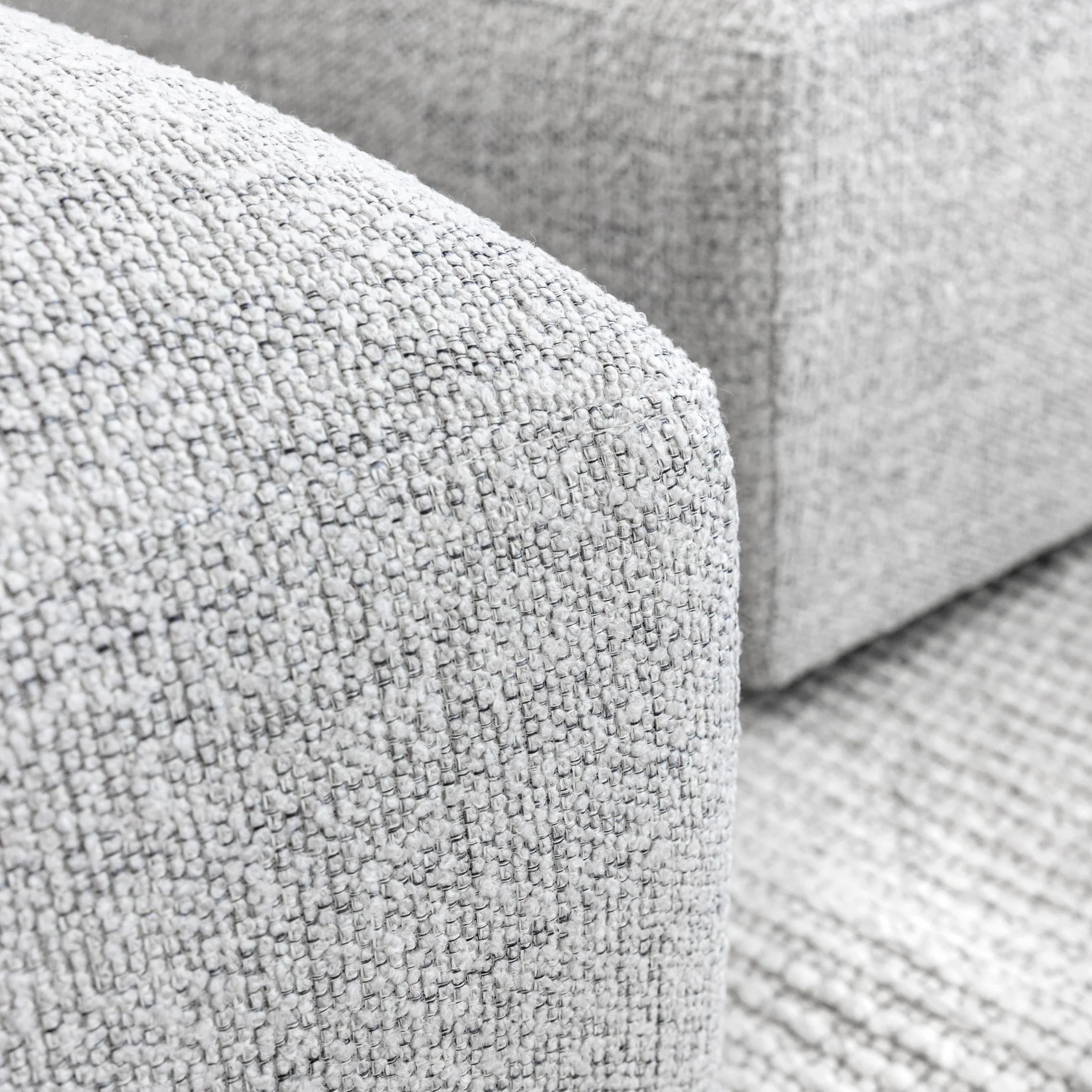 Modulaire en tissu bouclé gris - Maverick - Image 15