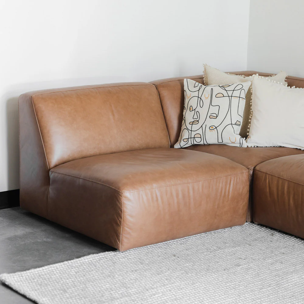 Modulaire en cuir cognac - Maverick - Image 13