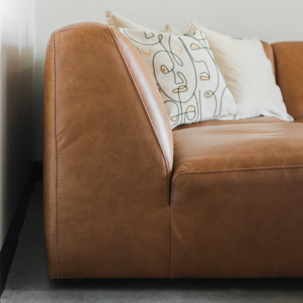 Modulaire en cuir cognac - Maverick - Image 5