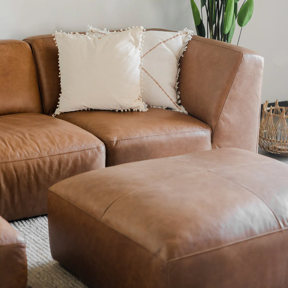 Modulaire en cuir cognac - Maverick - Image 9